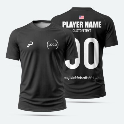 Custom Pickleball Shirt Black