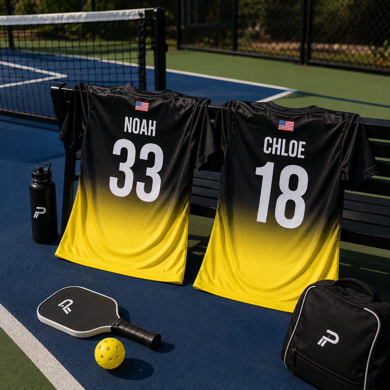 custom-pickleball-shirts-gradient-yellow-back Custom Pickleball Shirts Gradient ellow back